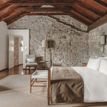 Bedroom, Two Bedroom Suite, Aman Sveti Stefan, Montenegro