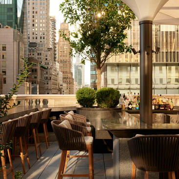 Aman New York, USA - Exterior, F&amp;B, Garden Terrace