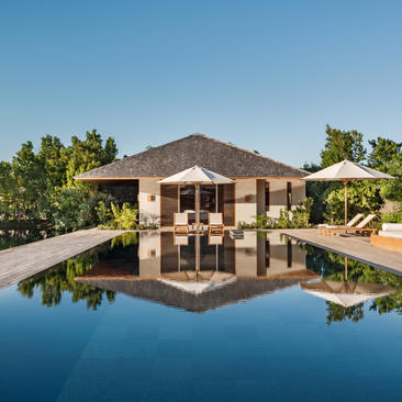 Five-bedroom villa with reflecting pool at Amanyara, Turks and Caicos.