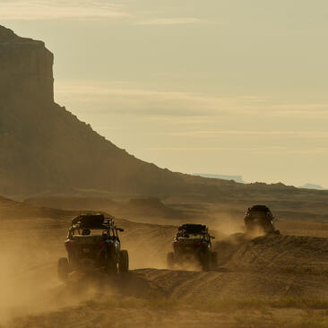 UTV expedition through the desert landscape at Amangiri, Utah.