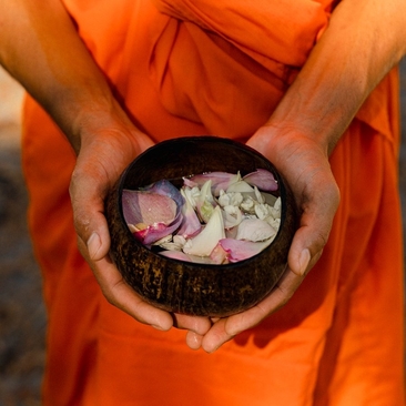 Amansara, Cambodia - Activities, Spiritual Water Blessing with Buddhist Monk, Holy Water