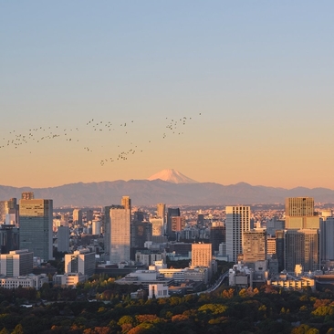 Aman Tokyo, Japan - View, Mt Fuji