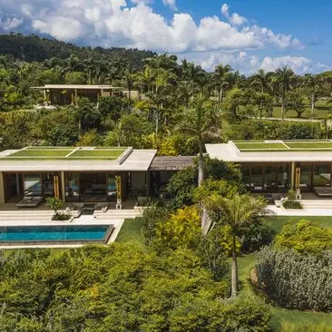 Casita at Amanera resort in the Dominican Republic, surrounded by lush tropical landscape and featuring a plunge pool.