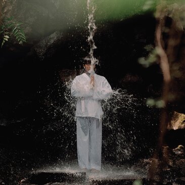 Waterfall purification ritual at Amanemu resort in Japan.