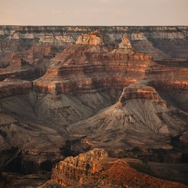 Grand Canyon al tramonto visto da Amangiri resort.