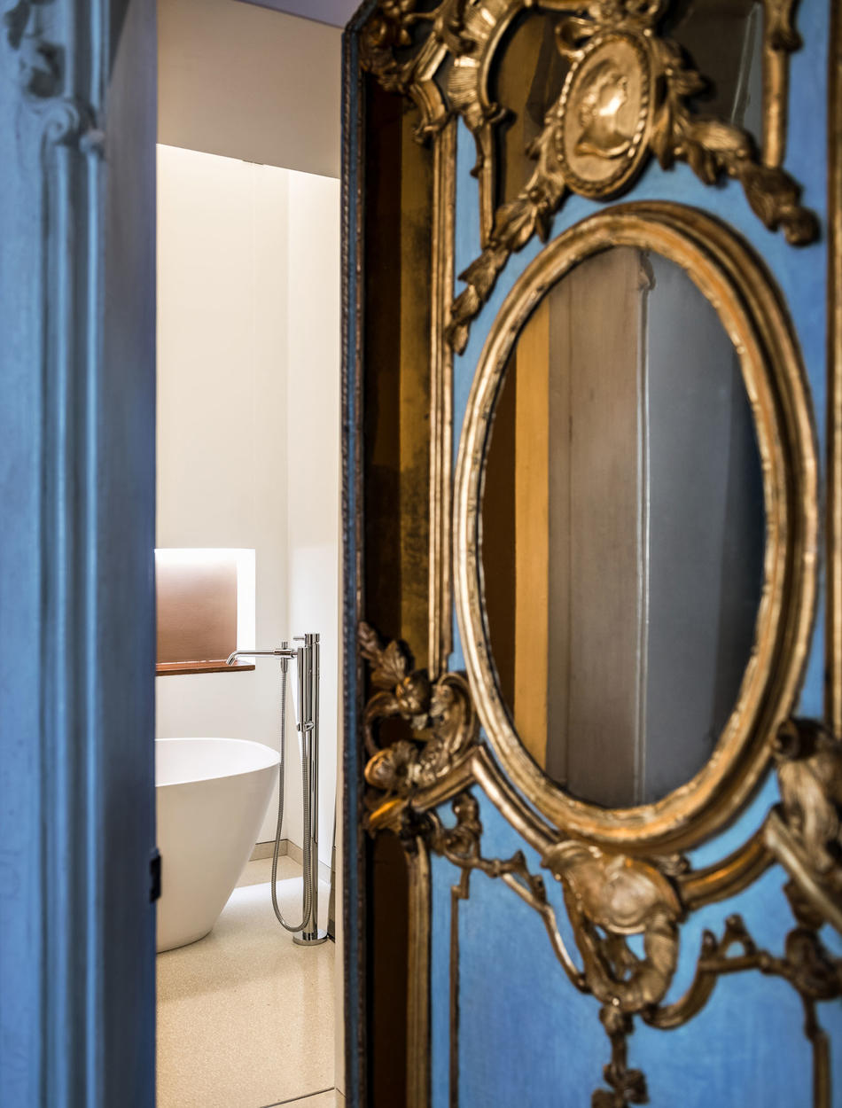 Door through to Bathroom, Alcova Tiepolo Suite - Aman Venice, Italy