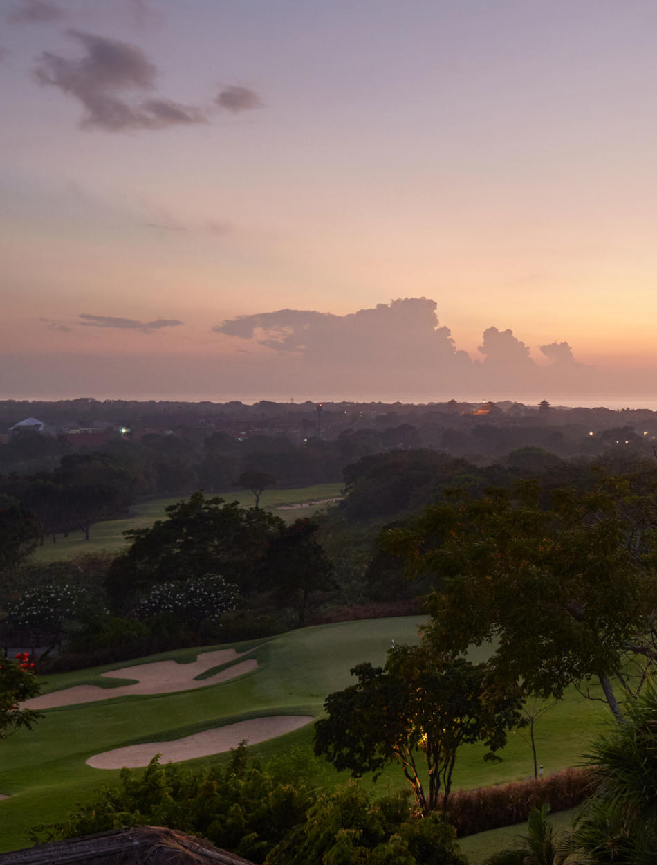Aman Villas at Nusa Dua, Bali - Golf Course, Sunset