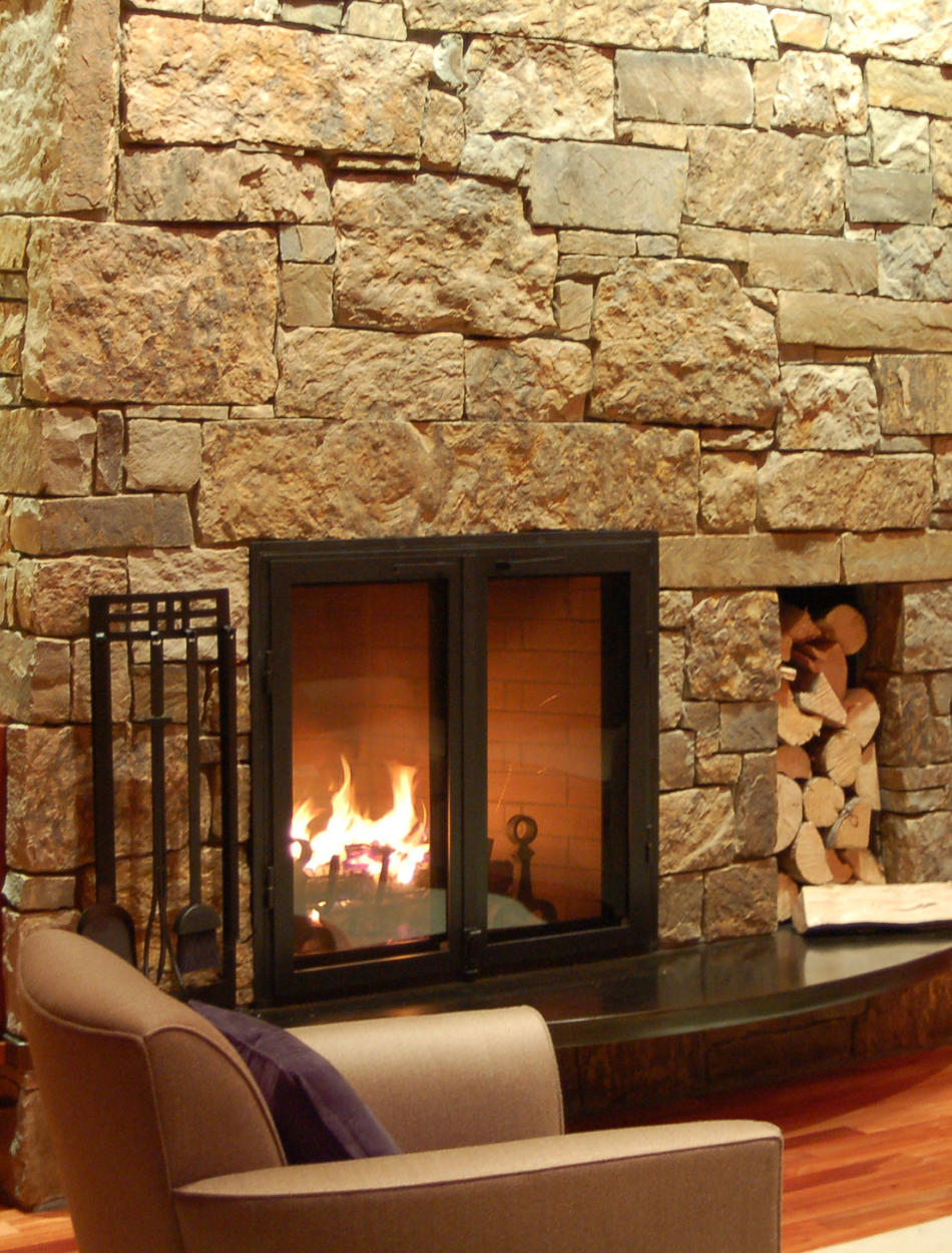 Fireplace, Four-Bedroom East Tatanka Home - Amangani, Wyoming, USA