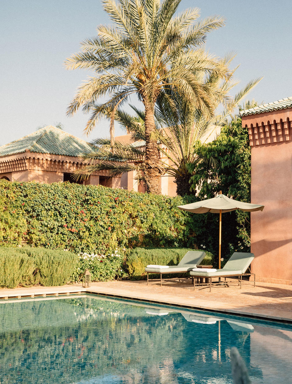 Swimming Pool & Sun Loungers, Maison - Amanjena, Marrakech
