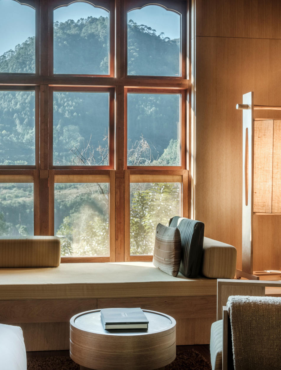 Suite Relaxation Area, Punakha Lodge - Amankora, Bhutan