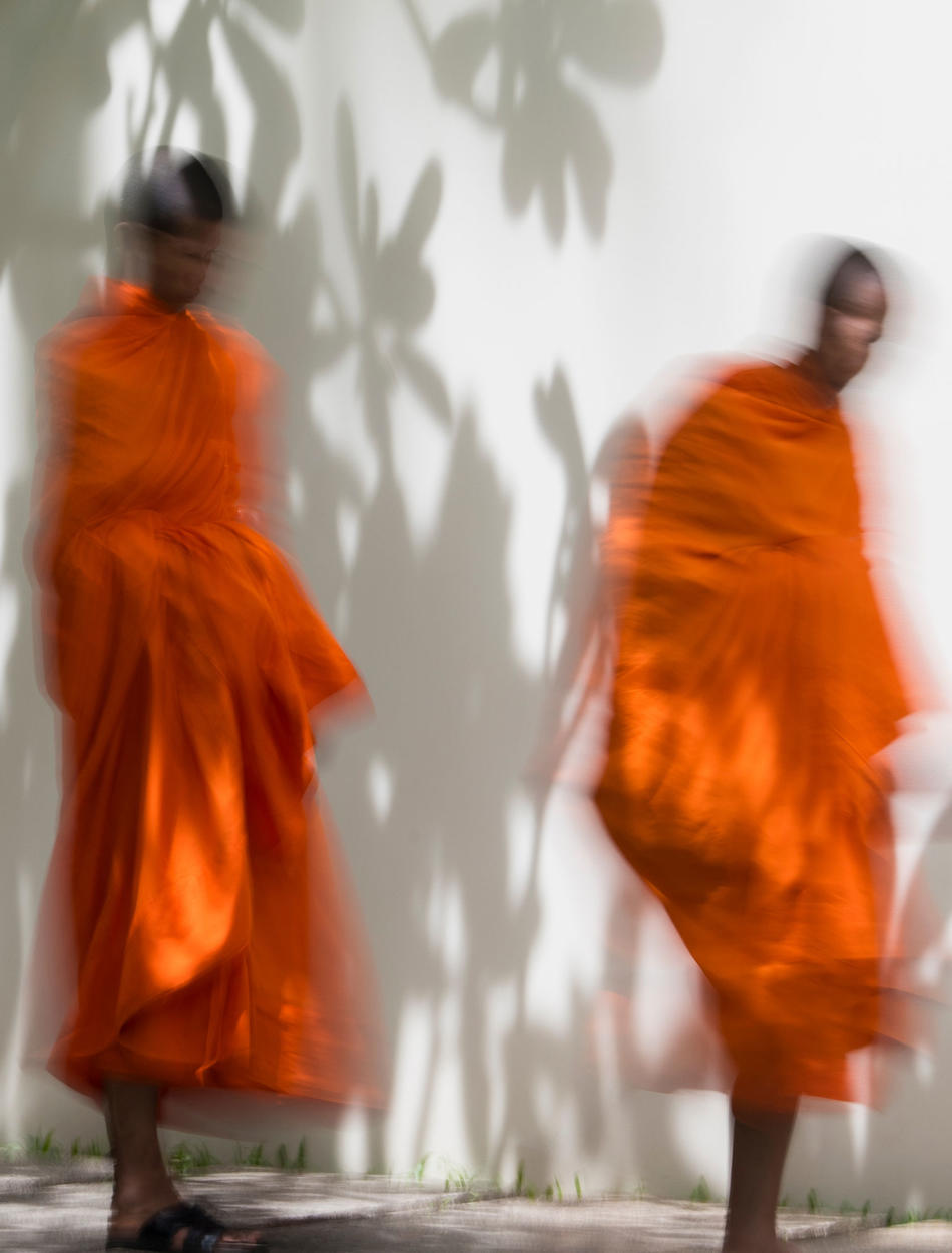 Amansara, Cambodia - Two Monks
