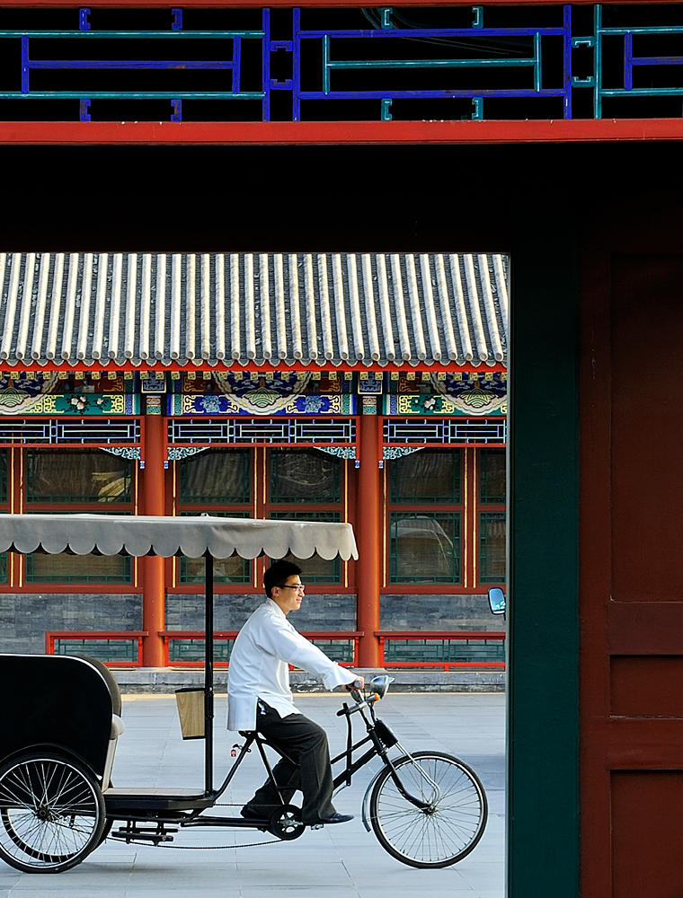 Traditional Chinese Rickshaw - Aman Summer Palace, China