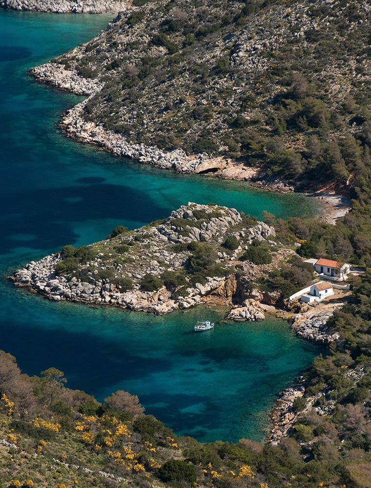 Spetses Island, Cruising from Amanzoe, Greece