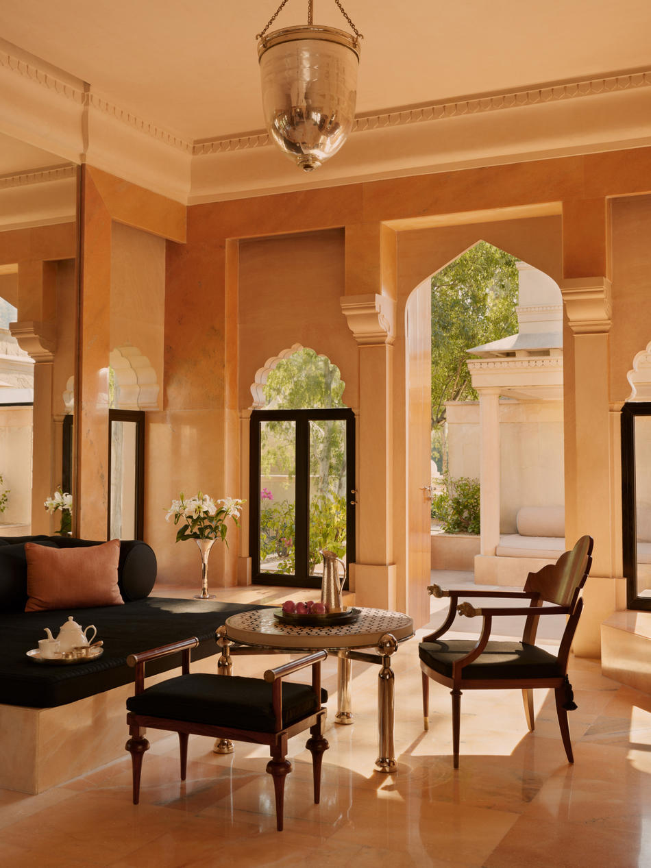 Amanbagh, India - Accommodation, Terrace Haveli Suite Living Area