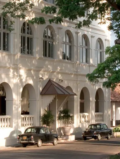 Portrait of a guest at Amangalla, a colonial-era hotel in Galle, Sri Lanka.