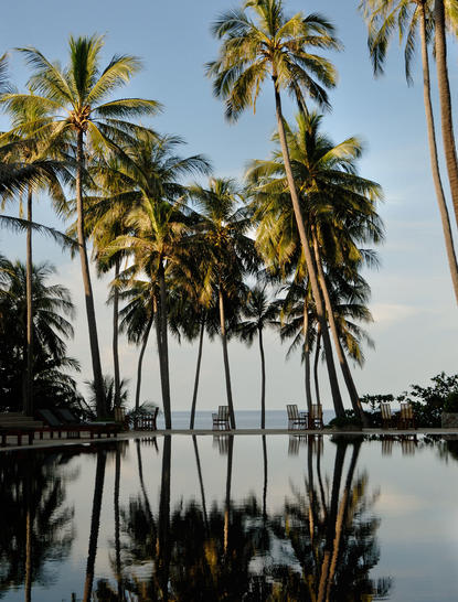 Ocean views from the pool at Amanpuri