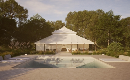 Aman-i-Khas, India - Grand Tented Pool Pavilion