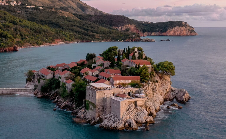 Aman Sveti Stefan, Montenegro - Aerial