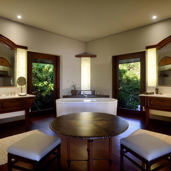 Bathroom, Hillside Casita - Amanpulo, Philippines