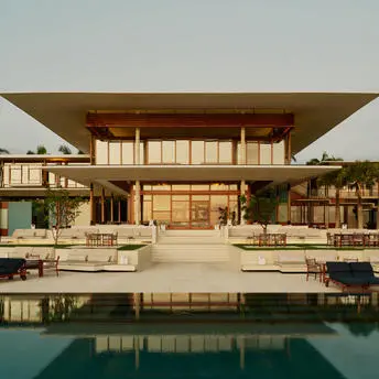 Casa Grande exterior with plunge pool at Amanera resort, Dominican Republic.